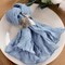 60-Pack Dusty Blue Cheesecloth Cloth Napkins, 21×21 in, Reusable for Events & Weddings